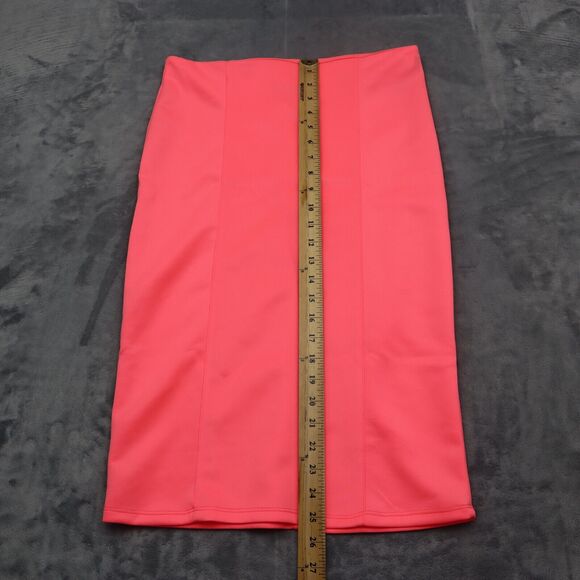 Diva Appared Skirt Womens L Pink Straight Pencil Stretch Pull On Knee Length - Picture 4 of 16